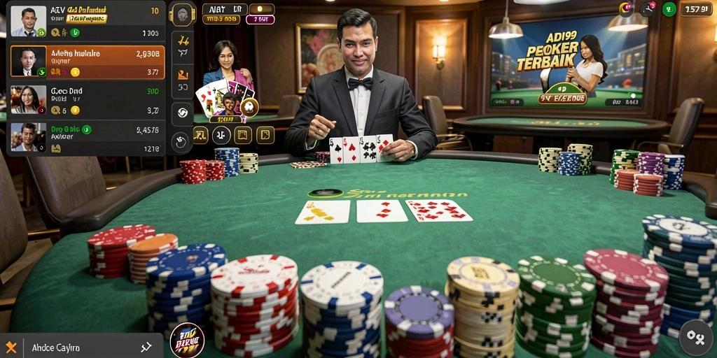 Tampilan screenshot gameplay ADI99 yang menarik saat bermain Poker.