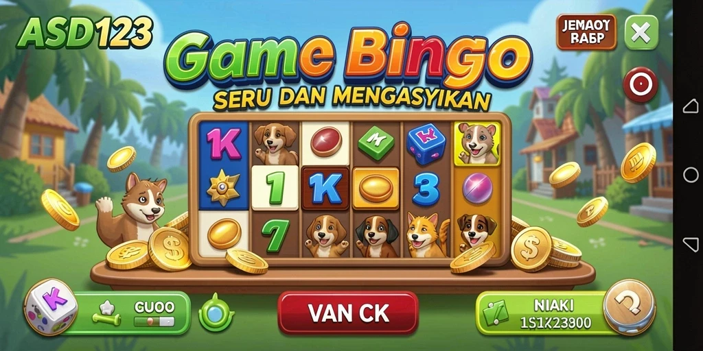 Tampilan gameplay seru dari game Bingo ASD123.