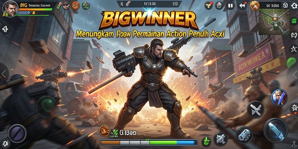 Tampilan gameplay mendebarkan dari BIGWINNER dengan aksi seru.