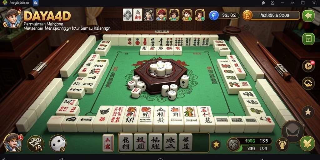 Screenshot utama <strong>DAYA4D</strong> menampilkan gameplay Mahjong yang seru dan mengasyikkan.