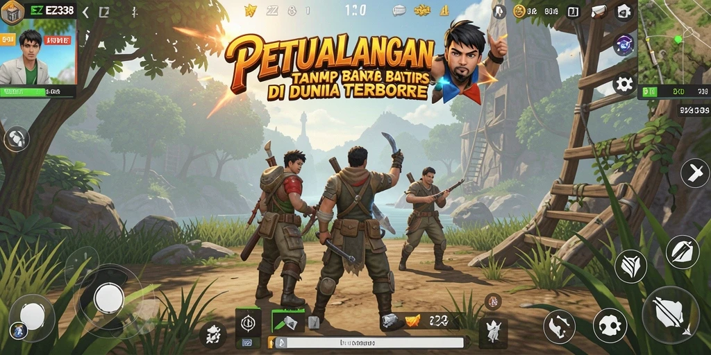 Tampilan gameplay Open World yang menakjubkan di EZ338.