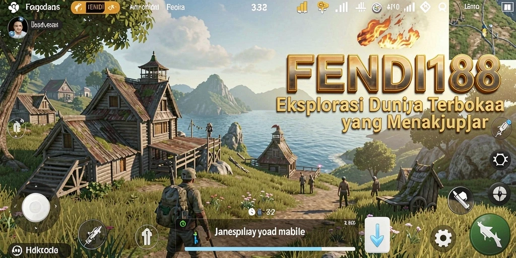 Tampilan gameplay FENDI188 dalam dunia terbuka yang luas dan menakjubkan.