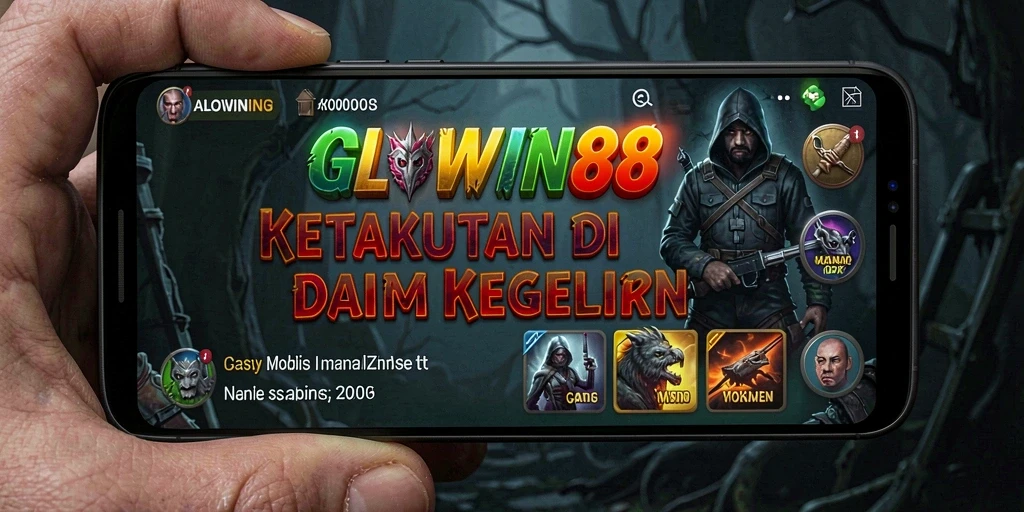 Tampilan gameplay GLOWIN88 yang menegangkan dan menyeramkan.