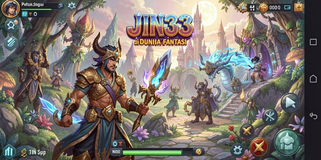 Gameplay seru dalam dunia fantasi JIN33.