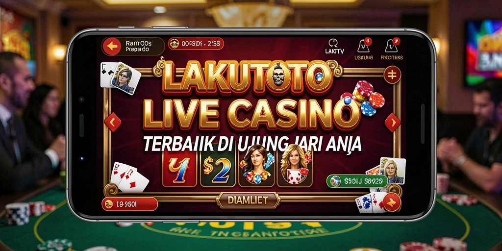 Screenshot gameplay Live Casino LAKUTOTO yang sangat menarik.