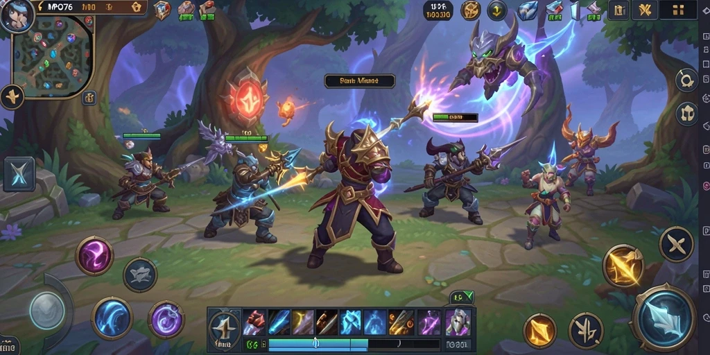 Tangkapan layar MPO76 menunjukkan aksi seru dalam pertempuran MMORPG.