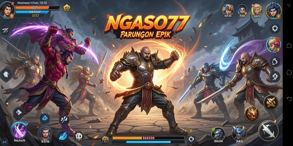 Tampilan gameplay NGASO77 yang menakjubkan saat pertarungan berlangsung.