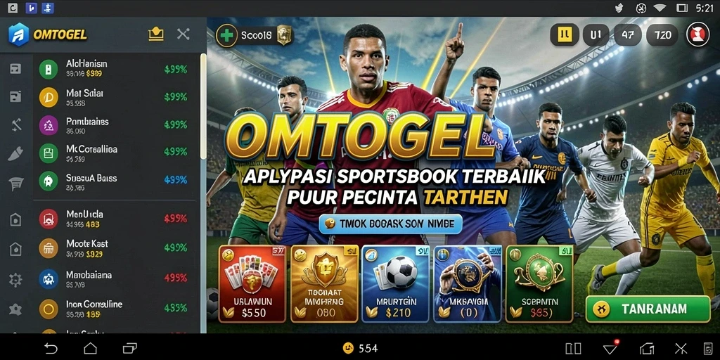 Tampilan screenshot dari gameplay Sportsbook OMTOGEL yang menarik dan interaktif.