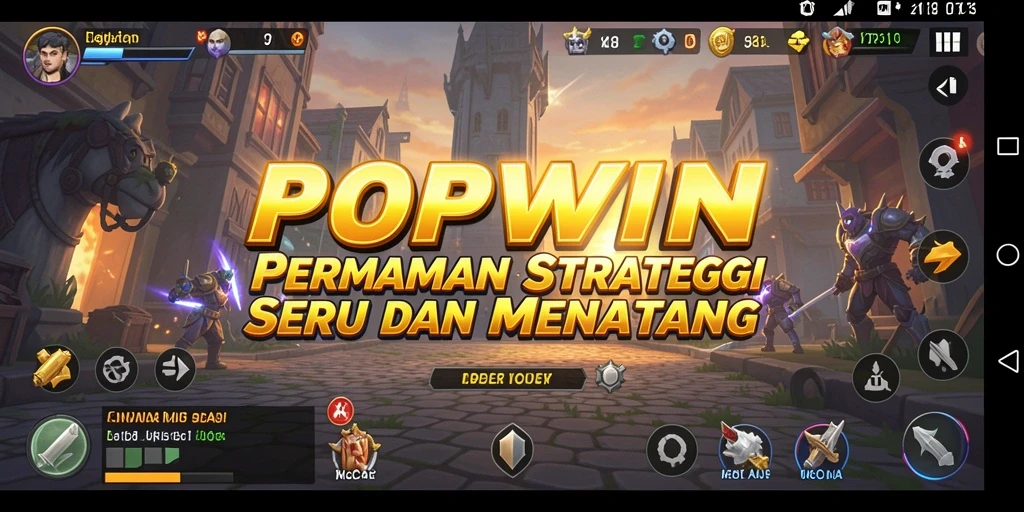Tampilan gameplay <strong>POPWIN</strong> dengan tantangan strategi yang menarik.