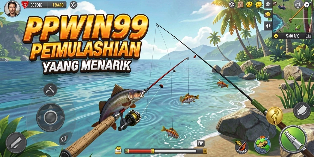 Gambar gameplay PPWIN99 yang penuh dengan aksi memancing.