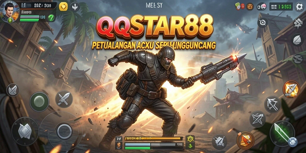 Tampilan seru gameplay QQSTAR88 yang penuh aksi.