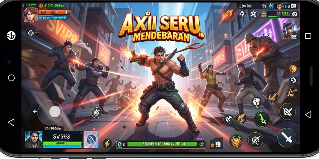 Tangkapan layar menampilkan aksi seru dan intens dalam gameplay SVIP8.