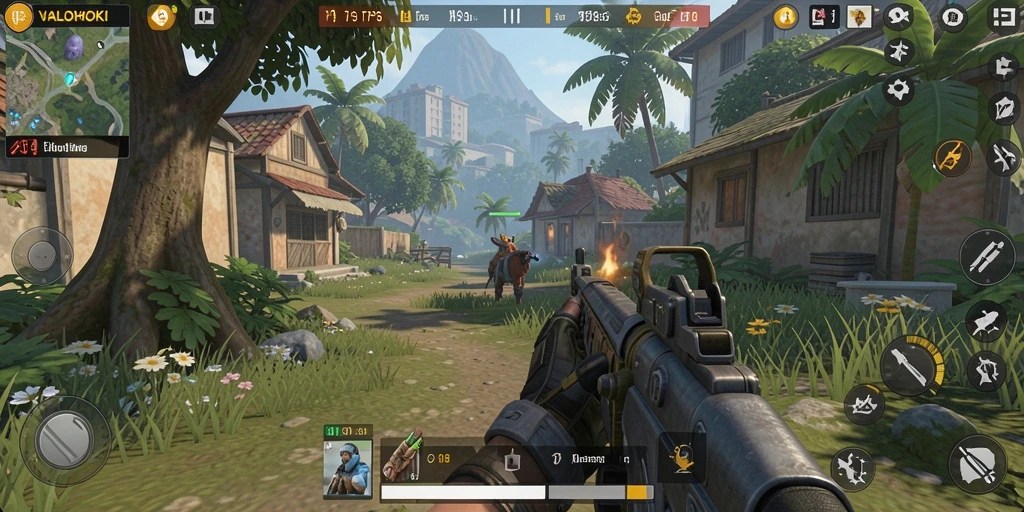 Screenshot VALOHOKI menunjukkan aksi gameplay TPS yang mendebarkan.
